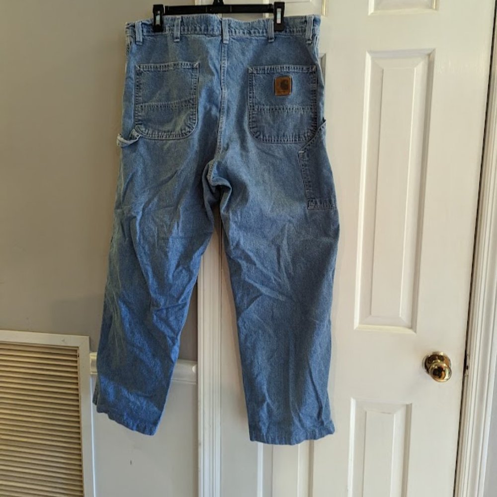 Vintage Carhartt Carpenter Jeans with Leather Tag